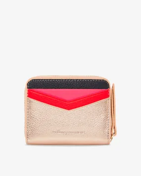 Alexis Zip Purse - Rose Gold Multi