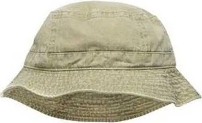 Adams ACVA101 Vacationer Pigment Dyed Bucket Hat - Khaki