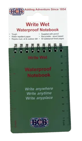 BCB Waterproof Notebook Pocket Size