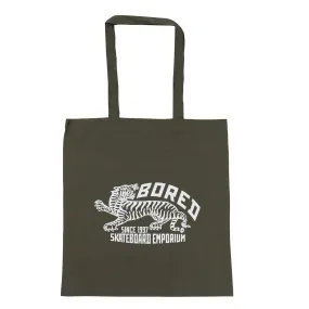 Bored of Southsea Tiger Emporium Tote Bag - Olive