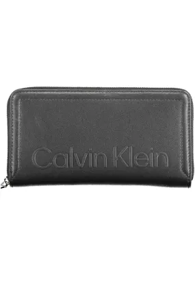 Calvin Klein Elegant Black Wallet with RFID Lock and Zip Closure