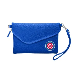 Chicago Cubs Fold Over Crossbody Pebble