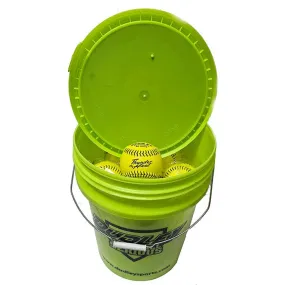 Dudley 12 Inch Fastpitch Composite Practice Softballs (2 dozen) with Bucket: 4E905YBK