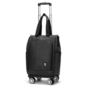 Large Capacity Rolling Business Trolley with Detachable Handle Case