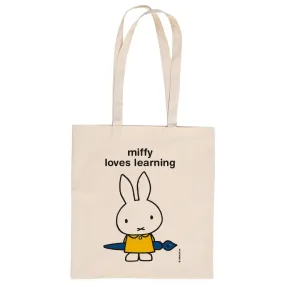 miffy loves learning  Personalised Tote Bag