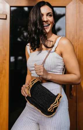 Natural Toquilla Straw Shoulder Bag